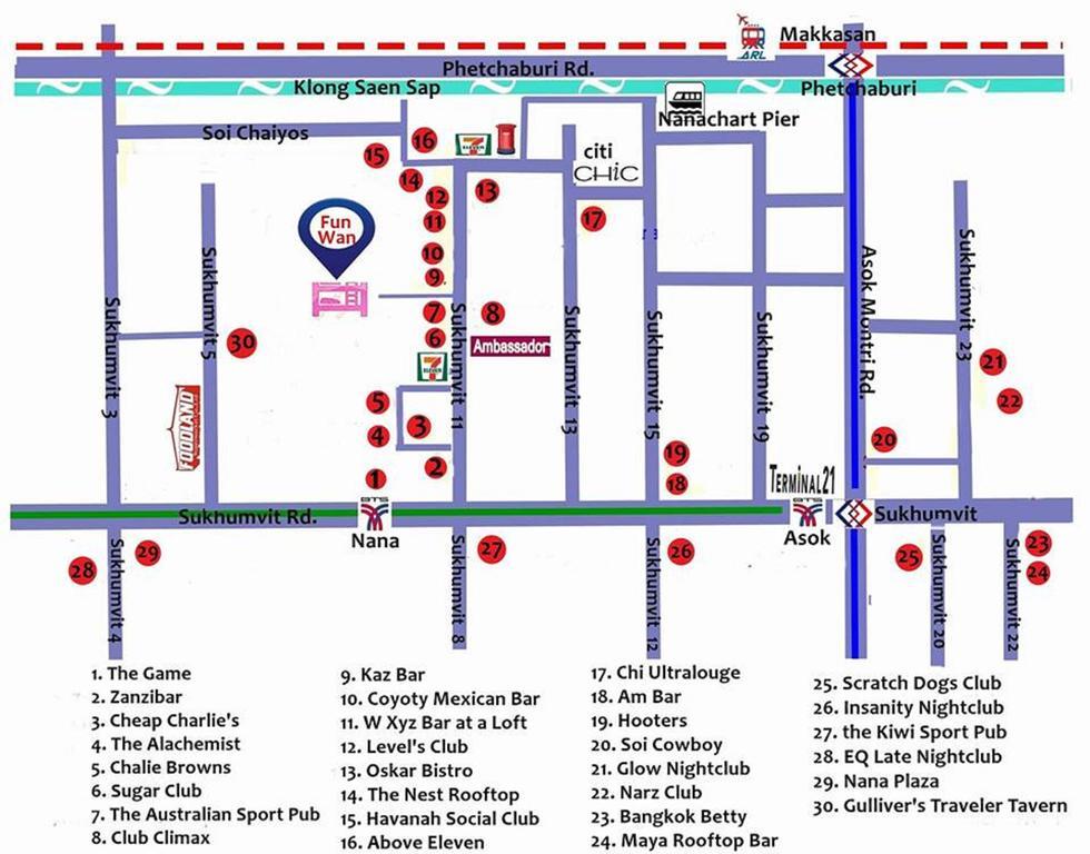 Fun Wan Hostel Bangkok Dış mekan fotoğraf